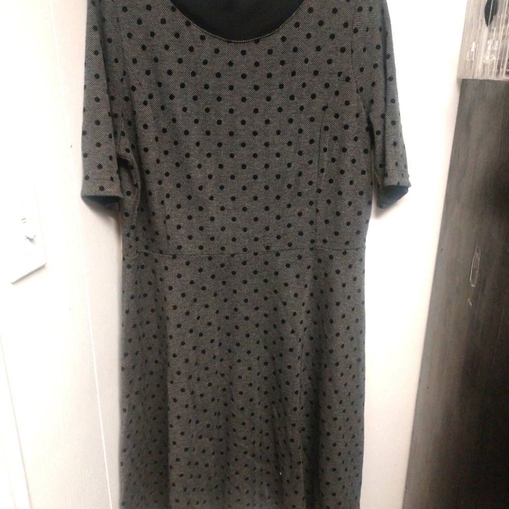 XL Land's End Polkadot Dress